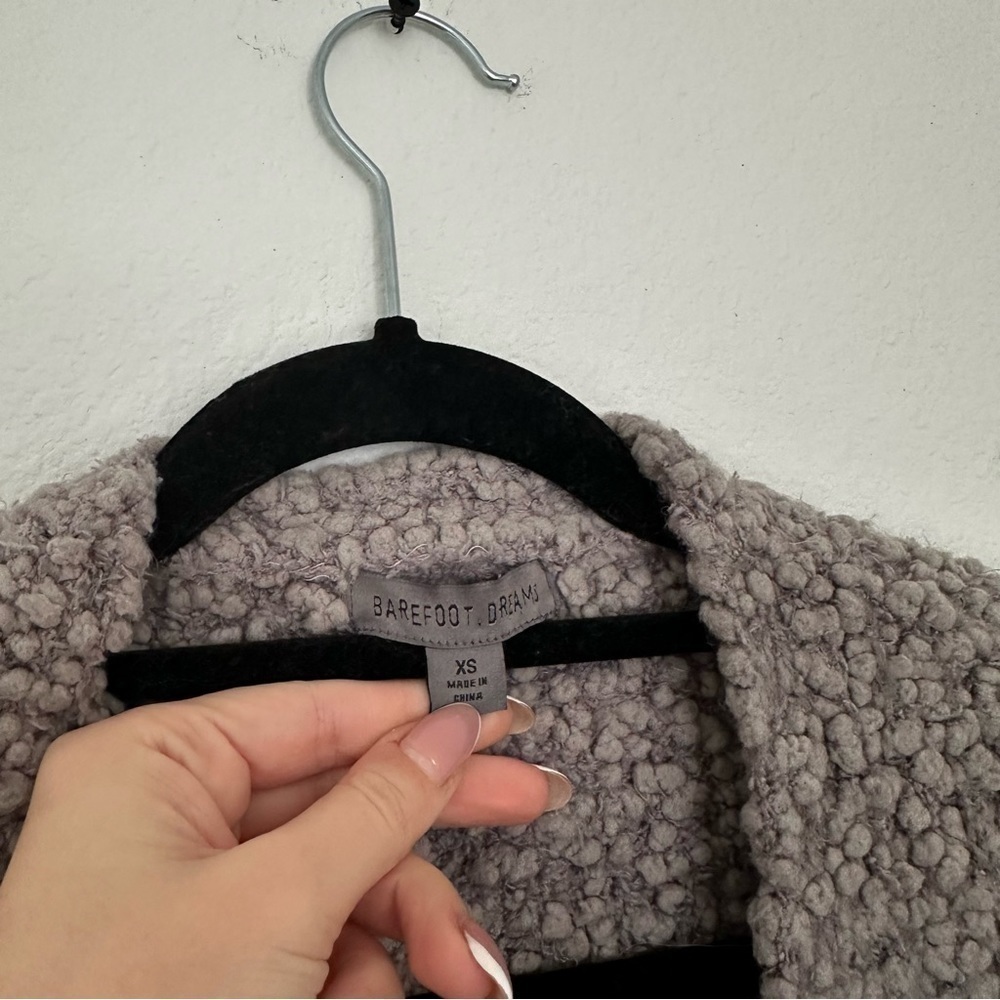 Barefoot Dreams Boucle Open Front Cardigan Gray Size XS Women’s Cozy Comfortable - Picture 11 of 11